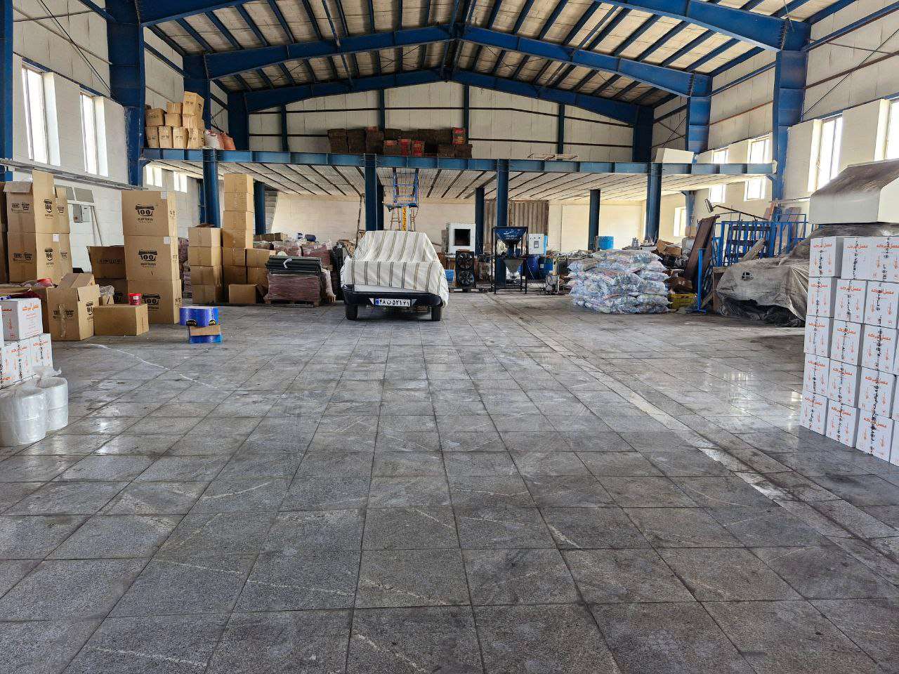  اجاره سوله صنعتی با جواز غذایی - شهرک صنعتی خوارزمی 700 متر _ املاک صنعت سوله